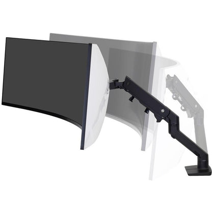 Ergotron Desk Mount for Monitor, Curved Screen Display - Matte Black 45-647-224