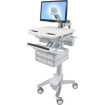 Ergotron StyleView Cart with LCD Arm, 6 Drawers SV43-1260-0