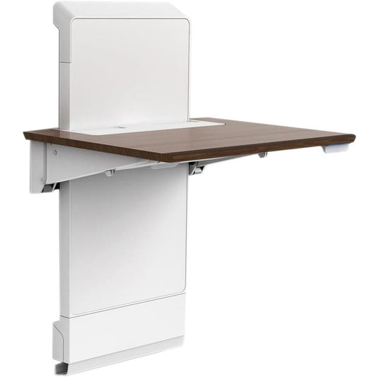 Ergotron WorkFit Elevate with Power Access (Walnut Hills) Sit-Stand Wall Desk 24-802-S894