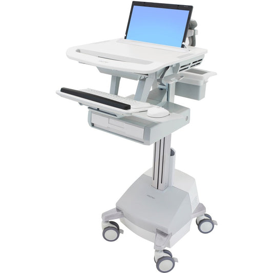 Ergotron StyleView Laptop Cart, SLA Powered, 1 Drawer SV44-1111-1