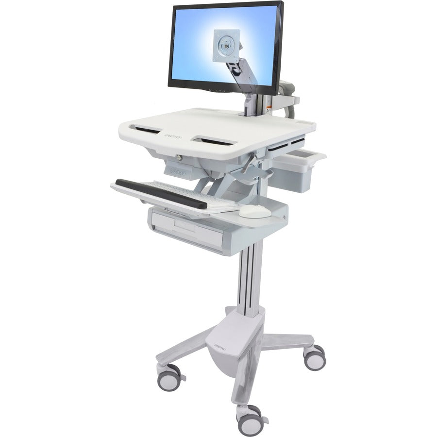 Ergotron StyleView Cart with LCD Arm, 1 Drawer SV43-1210-0