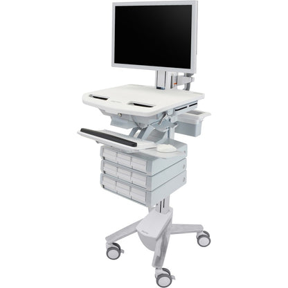 Ergotron StyleView Cart with HD Pivot, 9 Drawers (3x3) SV43-2590-0