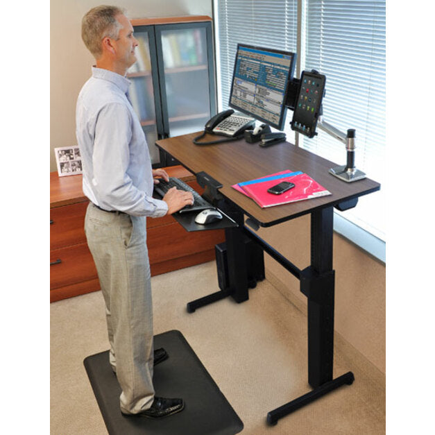 Ergotron WorkFit-D, Sit-Stand Desk (Walnut Surface) 24-271-927