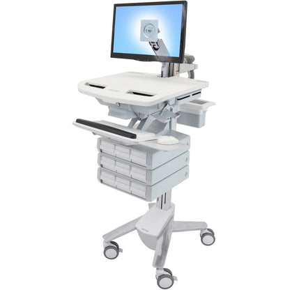 Ergotron StyleView Cart with LCD Arm, 9 Drawers SV43-1290-0