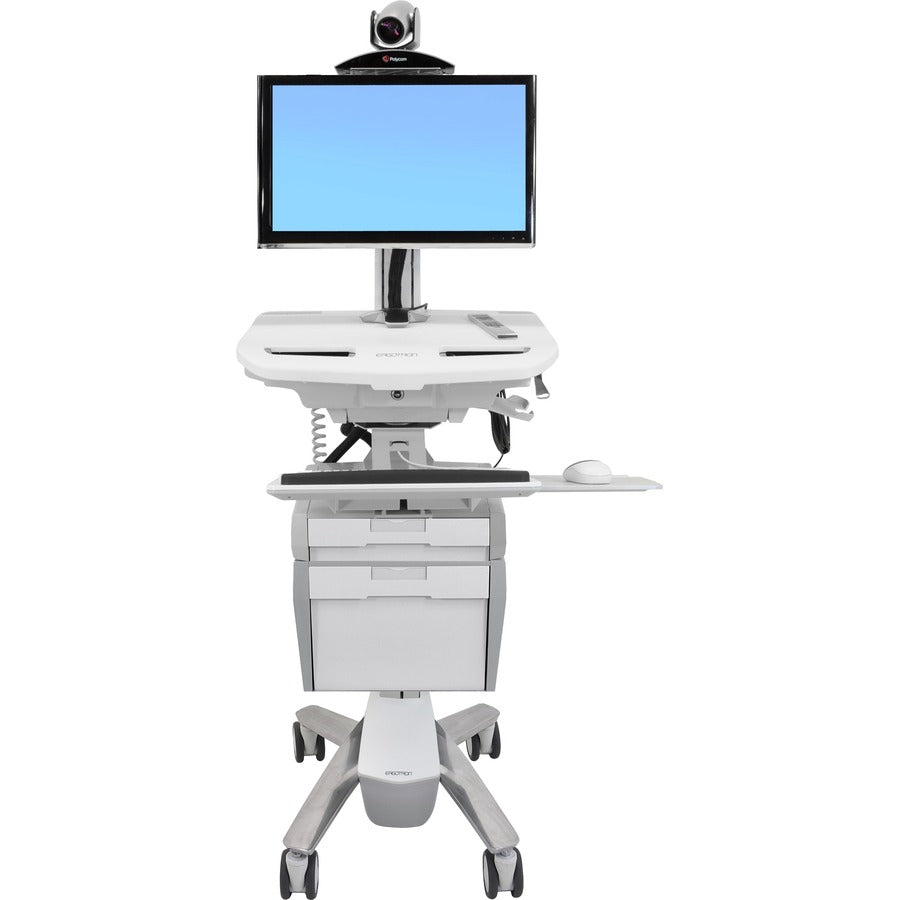 Ergotron StyleView Telepresence Cart, Single Monitor SV43-53E0-1