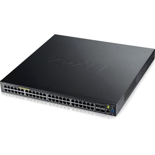 ZYXEL 48-Port GbE L2+ PoE Switch with 10GbE Uplink XGS3700-48HP