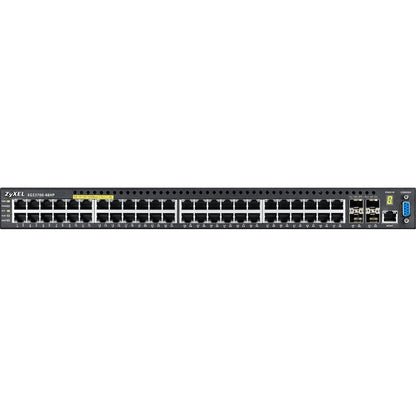 ZYXEL 48-Port GbE L2+ PoE Switch with 10GbE Uplink XGS3700-48HP