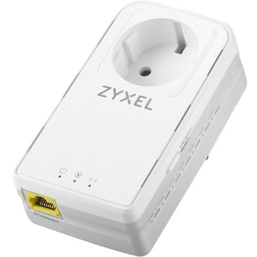 ZYXEL G.hn 2400 Wave 2 Powerline Pass-thru Gigabit Ethernet Adapter PLA6456KIT