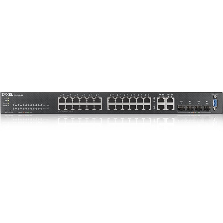 ZYXEL 24-port GbE L2 Switch with GbE Uplink GS2220-28