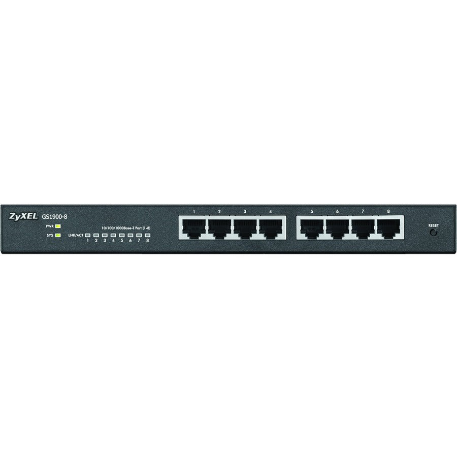 ZYXEL 8-Port GbE Smart Managed Switch GS1900-8