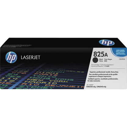 HP 825A (CB390A) Original Laser Toner Cartridge - Single Pack - Black - 1 Each CB390A