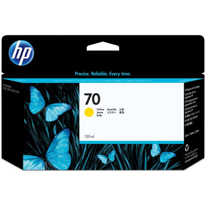 HP 70 (C9454A) Original Inkjet Ink Cartridge - Single Pack - Yellow - 1 Each C9454A