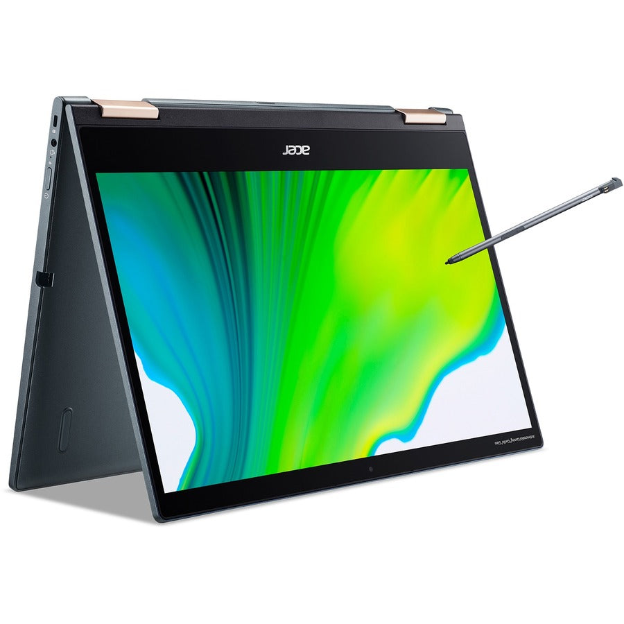 Acer Spin 7 SP714-61NA SP714-61NA-S1QA 4G LTE 14" Touchscreen 2 in 1 Notebook - Full HD - 1920 x 1080 - Qualcomm Kryo 495 Octa-core (8 Core) 3 GHz - 8 GB RAM - 512 GB Flash Memory - Blue NX.A4NAA.001