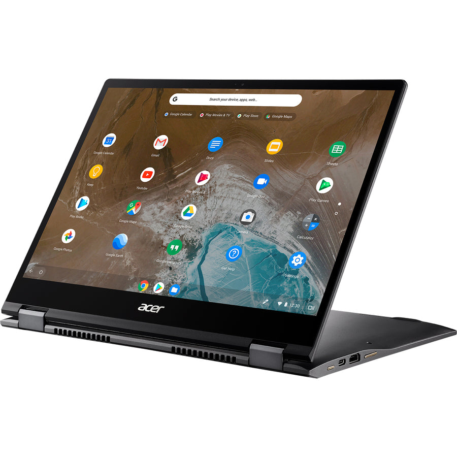 Acer CP713-2W CP713-2W-59SE 13.5" Touchscreen 2 in 1 Chromebook - 2256 x 1504 - Intel Core i5 10th Gen i5-10210U Quad-core (4 Core) 1.60 GHz - 8 GB RAM - 128 GB SSD - Steel Gray NX.HWNAA.005