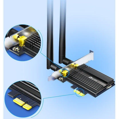 TP-Link Archer TX50E IEEE 802.11ax Bluetooth 5.0 Wi-Fi/Bluetooth Combo Adapter for Desktop Computer ARCHER TX50E