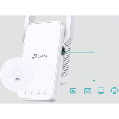 TP-Link RE215 Dual Band IEEE 802.11ac 733 Mbit/s Wireless Range Extender RE215