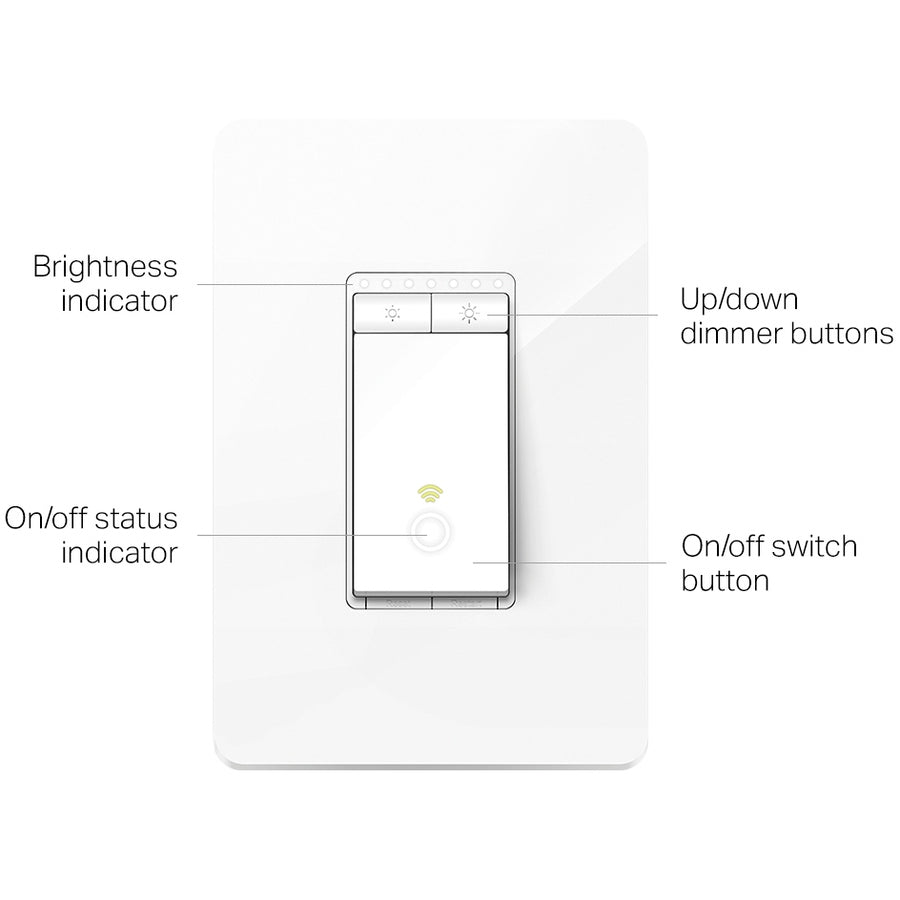 TP-Link Kasa Smart Wi-Fi Light Switch, Dimmer HS220