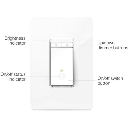 TP-Link Kasa Smart Wi-Fi Light Switch, Dimmer HS220