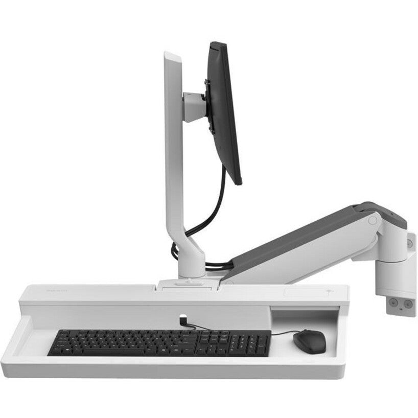 Ergotron CareFit Mounting Arm for Monitor, Mouse, Keyboard, LCD Display - White 45-621-251