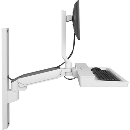 Ergotron CareFit Wall Mount for Keyboard, Monitor, Mount Extension, LCD Display - White 45-618-251