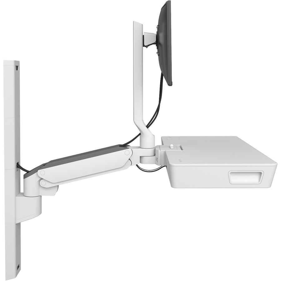 Ergotron CareFit Mounting Arm for Monitor, Mouse, Keyboard, LCD Display, Mount Extension - White 45-619-251