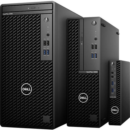 Dell OptiPlex 3000 3080 Desktop Computer - Intel Core i5 10th Gen i5-10500T Hexa-core (6 Core) 2.30 GHz - 8 GB RAM DDR4 SDRAM - 256 GB NVMe M.2 PCI Express M.2 SSD - Micro PC - Black DXVT4