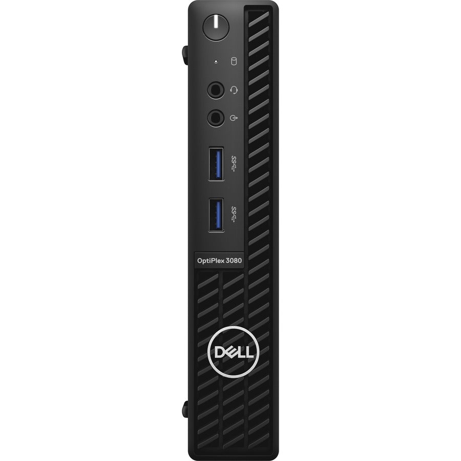 Dell OptiPlex 3000 3080 Desktop Computer - Intel Core i3 10th Gen I3-10105T - 8 GB RAM DDR4 SDRAM - 128 GB NVMe M.2 PCI Express M.2 SSD - Micro PC - Black 06NVJ