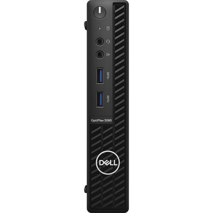 Dell OptiPlex 3000 3080 Desktop Computer - Intel Core i3 10th Gen I3-10105T - 8 GB RAM DDR4 SDRAM - 128 GB NVMe M.2 PCI Express M.2 SSD - Micro PC - Black 06NVJ