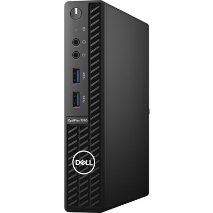 Dell OptiPlex 3000 3080 Desktop Computer - Intel Core i3 10th Gen I3-10105T - 8 GB RAM DDR4 SDRAM - 128 GB NVMe M.2 PCI Express M.2 SSD - Micro PC - Black 06NVJ