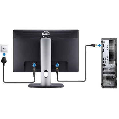 Dell OptiPlex 3000 3080 Desktop Computer - Intel Core i5 10th Gen i5-10505 Hexa-core (6 Core) 3.20 GHz - 8 GB RAM DDR4 SDRAM - 256 GB NVMe M.2 PCI Express M.2 SSD - Small Form Factor - Black C81YR