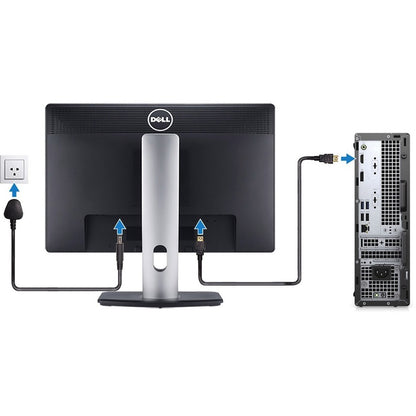 Dell OptiPlex 3000 3080 Desktop Computer - Intel Core i5 10th Gen i5-10505 Hexa-core (6 Core) 3.20 GHz - 16 GB RAM DDR4 SDRAM - 256 GB NVMe M.2 PCI Express M.2 SSD - Small Form Factor - Black 3HFX0