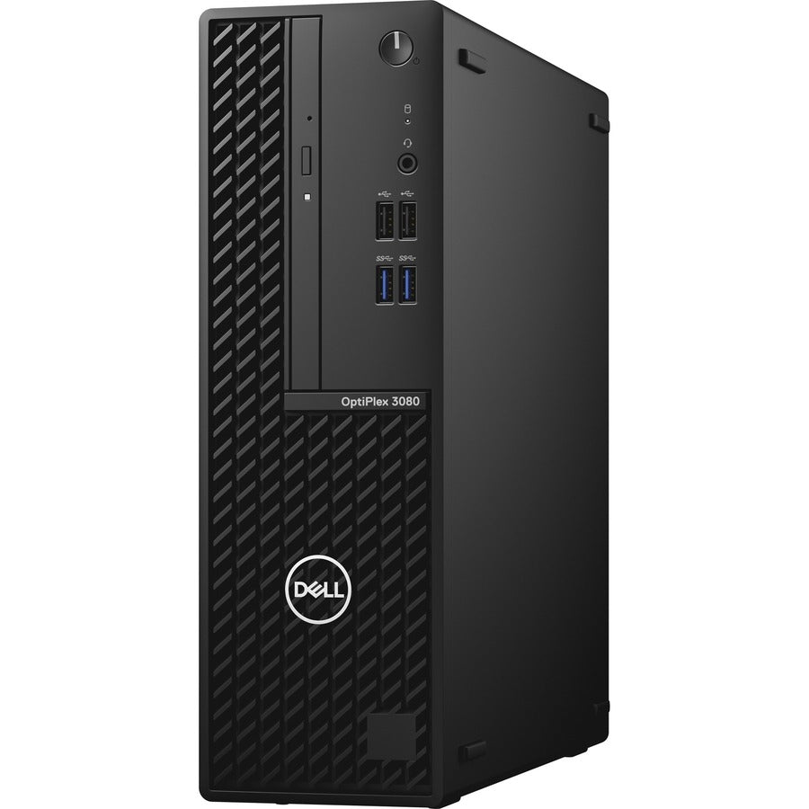 Dell OptiPlex 3000 3080 Desktop Computer - Intel Core i3 10th Gen i3-10105 Quad-core (4 Core) 3.70 GHz - 8 GB RAM DDR4 SDRAM - 500 GB HDD - Small Form Factor - Black D5D7K