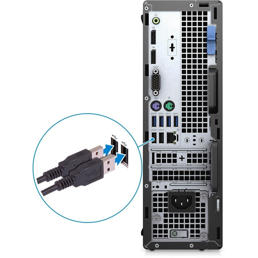 Dell OptiPlex 7000 7090 Desktop Computer - Intel Core i7 10th Gen i7-10700 Hexa-core (6 Core) 2.90 GHz - 16 GB RAM DDR4 SDRAM - 512 GB M.2 PCI Express NVMe 3.0 x4 SSD - Small Form Factor - Black RDX6V