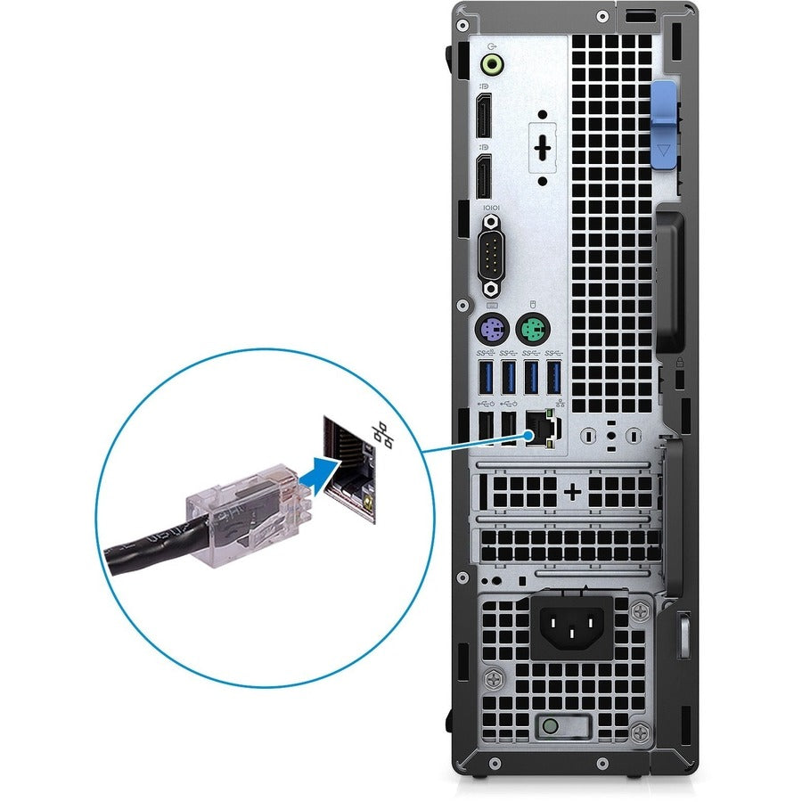 Dell OptiPlex 7000 7090 Desktop Computer - Intel Core i7 10th Gen i7-10700 Hexa-core (6 Core) 2.90 GHz - 16 GB RAM DDR4 SDRAM - 512 GB M.2 PCI Express NVMe 3.0 x4 SSD - Small Form Factor - Black RDX6V