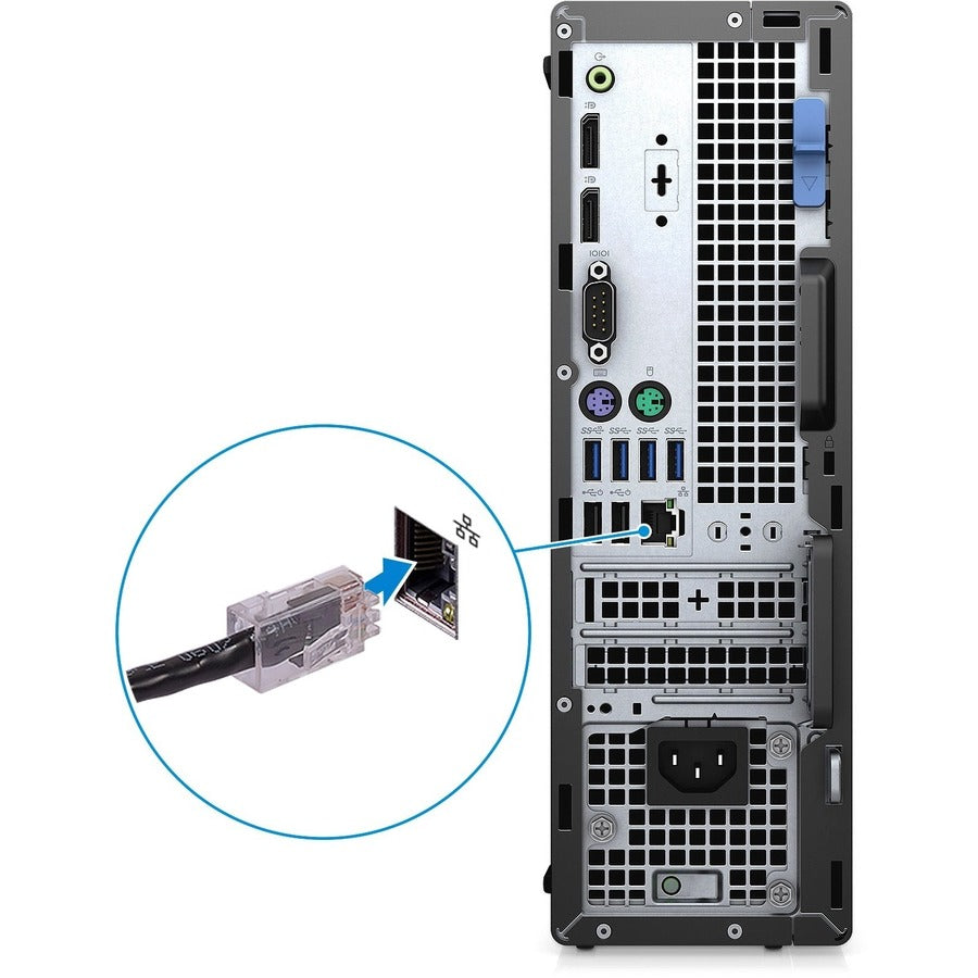 Dell OptiPlex 7000 7090 Desktop Computer - Intel Core i5 10th Gen i5-10505 Hexa-core (6 Core) 3.20 GHz - 8 GB RAM DDR4 SDRAM - 256 GB M.2 PCI Express NVMe 3.0 x4 SSD - Small Form Factor - Black DGW4P