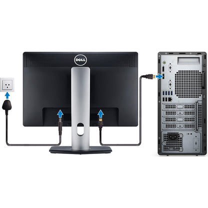 Dell OptiPlex 5000 5090 Desktop Computer - Intel Core i5 10th Gen i5-10505 Hexa-core (6 Core) 3.20 GHz - 8 GB RAM DDR4 SDRAM - 256 GB M.2 PCI Express NVMe 3.0 x4 SSD - Tower - Black GM61D