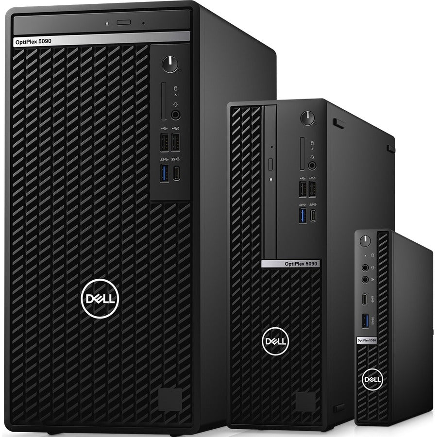 Dell OptiPlex 5000 5090 Desktop Computer - Intel Core i5 10th Gen i5-10505 Hexa-core (6 Core) 3.20 GHz - 8 GB RAM DDR4 SDRAM - 256 GB M.2 PCI Express NVMe 3.0 x4 SSD - Tower - Black GM61D