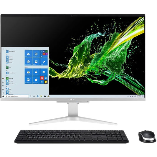 Acer Aspire C27-962 All-in-One Computer - Intel Core i5 10th Gen i5-1035G1 Quad-core (4 Core) 1 GHz - 8 GB RAM DDR4 SDRAM - 512 GB SSD - 27" Full HD 1920 x 1080 - Desktop DQ.BDPAA.005