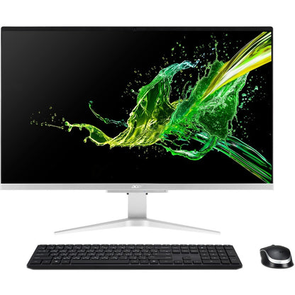 Acer Aspire C27-962 All-in-One Computer - Intel Core i5 10th Gen i5-1035G1 Quad-core (4 Core) 1 GHz - 8 GB RAM DDR4 SDRAM - 512 GB SSD - 27" Full HD 1920 x 1080 - Desktop DQ.BDPAA.005