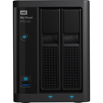 WD 0TB My Cloud PR2100 Pro Series Diskless Media Server with Transcoding, NAS - Network Attached Storage WDBBCL0000NBK-NESN