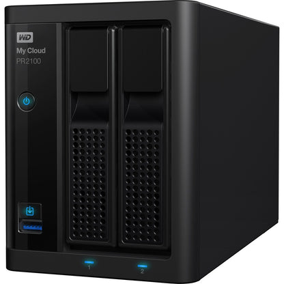 WD 0TB My Cloud PR2100 Pro Series Diskless Media Server with Transcoding, NAS - Network Attached Storage WDBBCL0000NBK-NESN