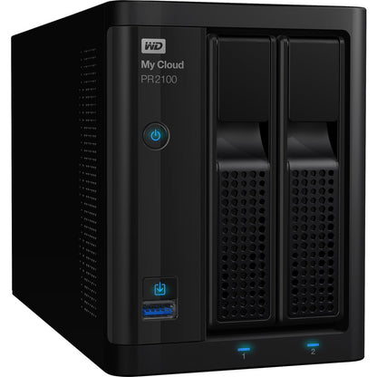 WD 0TB My Cloud PR2100 Pro Series Diskless Media Server with Transcoding, NAS - Network Attached Storage WDBBCL0000NBK-NESN