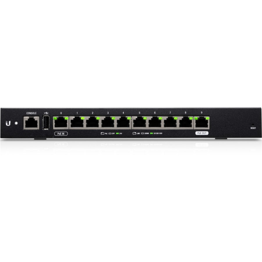 Ubiquiti 10-Port High-Performance Gigabit Router with PoE Flexibility ER-10X