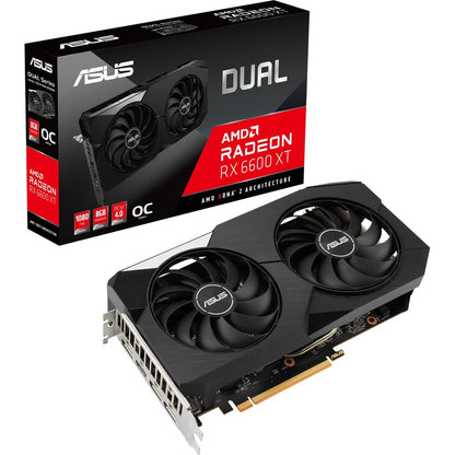 Asus AMD Radeon RX 6600 XT Graphic Card - 8 GB GDDR6 DUAL-RX6600XT-O8G