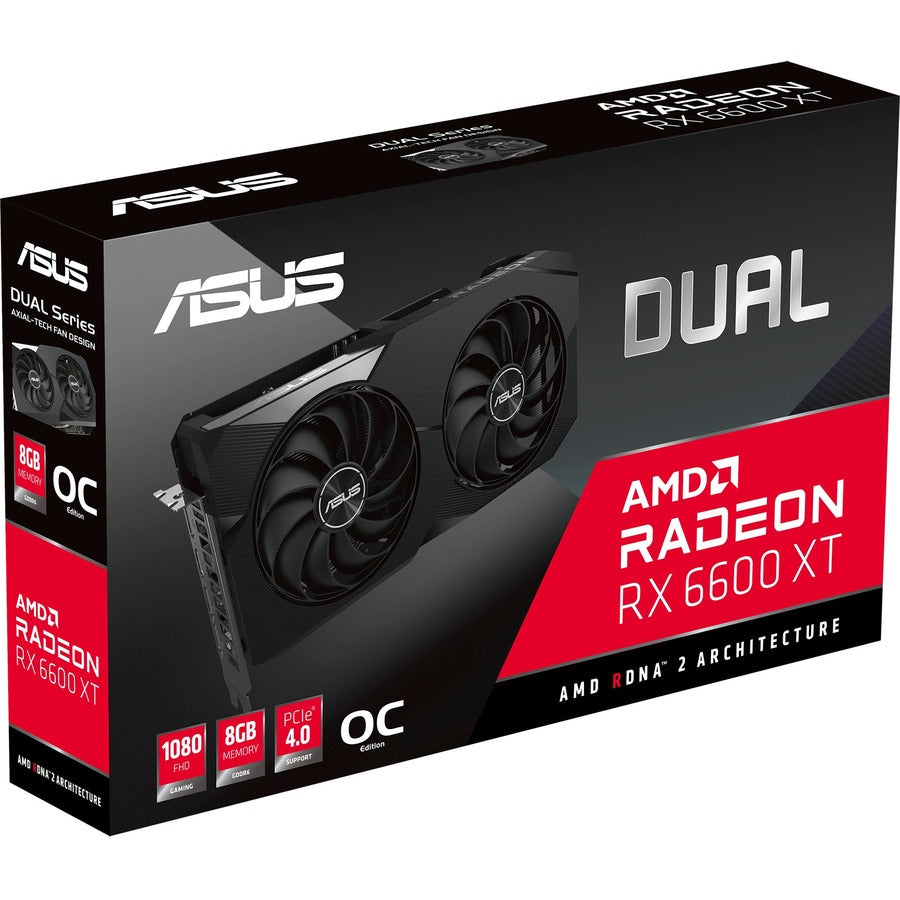 Asus AMD Radeon RX 6600 XT Graphic Card - 8 GB GDDR6 DUAL-RX6600XT-O8G