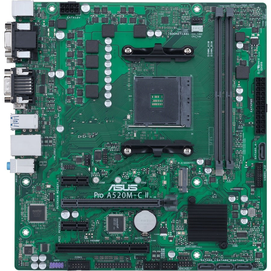 Asus A520M-C II/CSM Desktop Motherboard - AMD Chipset - Socket AM4 - Micro ATX PRO A520M-C II/CSM