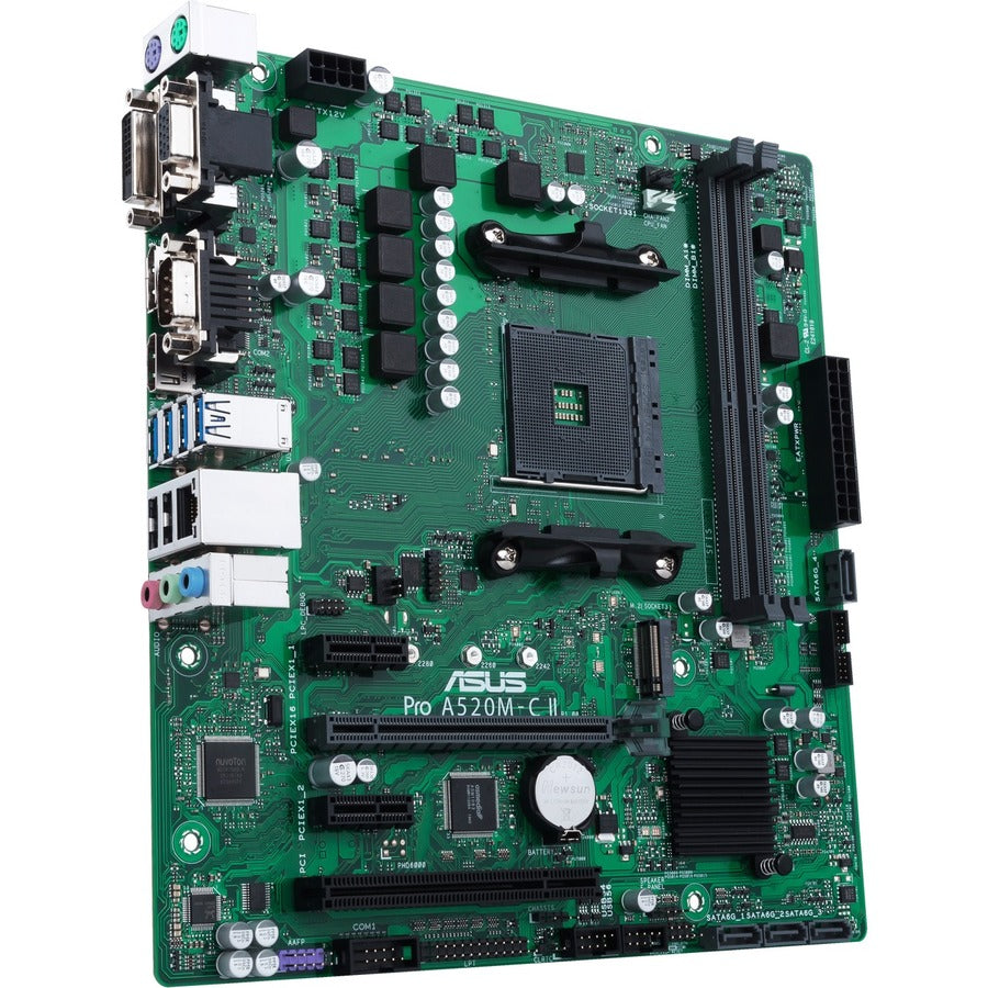 Asus A520M-C II/CSM Desktop Motherboard - AMD Chipset - Socket AM4 - Micro ATX PRO A520M-C II/CSM