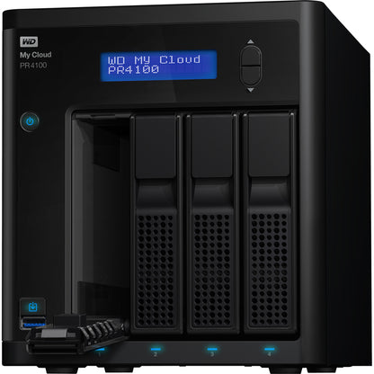 WD 8TB My Cloud PR4100 Pro Series Media Server with Transcoding, NAS - Network Attached Storage WDBNFA0080KBK-NESN