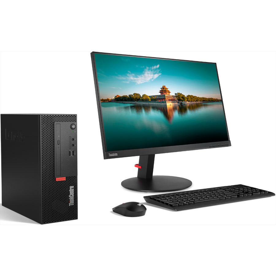 Lenovo ThinkCentre M720e 11BD003GUS Desktop Computer - Intel Core i3 9th Gen i3-9100 3.60 GHz - 4 GB RAM DDR4 SDRAM - 1 TB HDD - Small Form Factor - Black 11BD003GUS