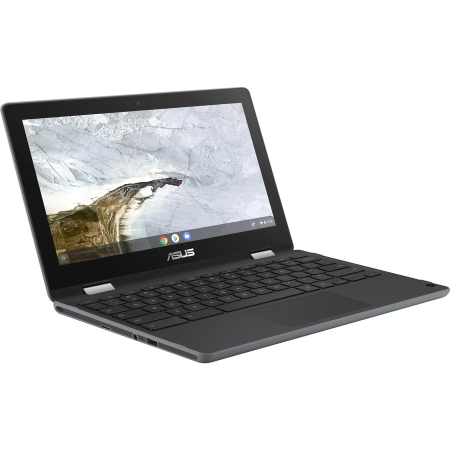 Asus Chromebook Flip C214 C214MA-Q1R-CB 11.6" Touchscreen Chromebook - HD - 1366 x 768 - Intel Celeron N4020 Dual-core (2 Core) 1.10 GHz - 4 GB RAM - 32 GB Flash Memory - Dark Gray C214MA-Q1R-CB